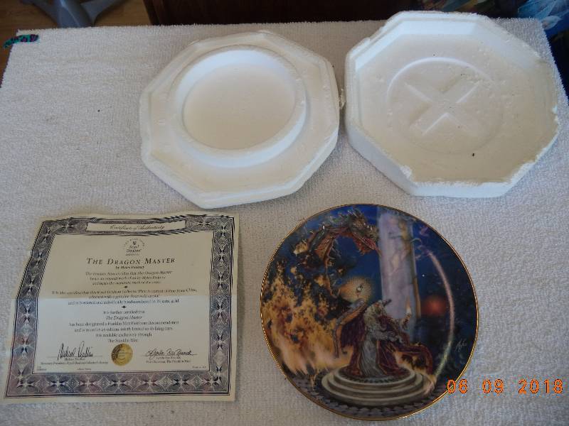 lot 1074 image: Royal Doulton Plate   The Dragon Master