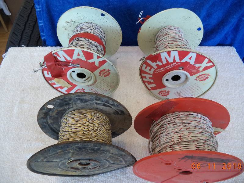 lot 1216 image: 4 partial Spools of Wiring- THERMAX
