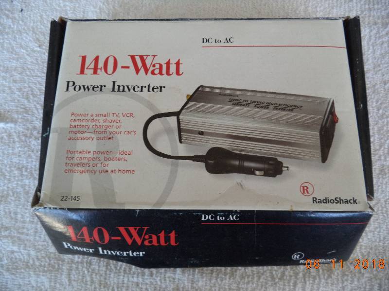 lot 1222 image: 12V Power Inverter  140W
