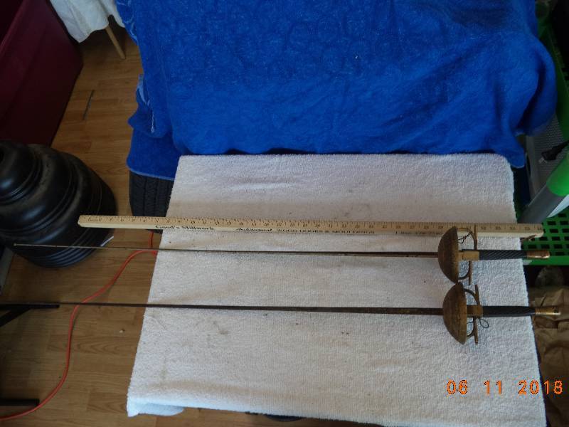 lot 2276 image: Fencing Foil- Pair of 2 Swords    En Guarde