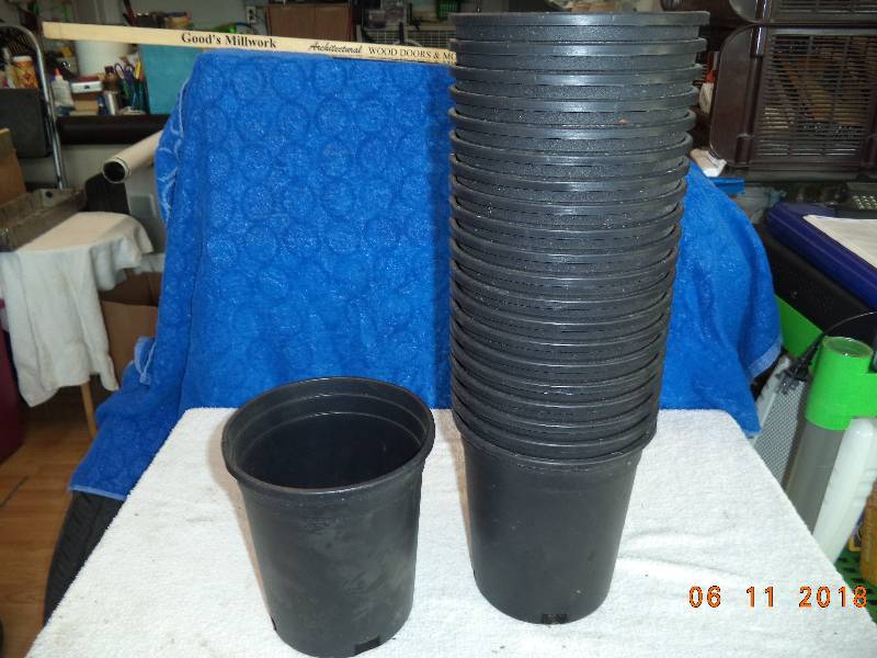 lot 2280 image: Lot of Growing Pots- 21 Total