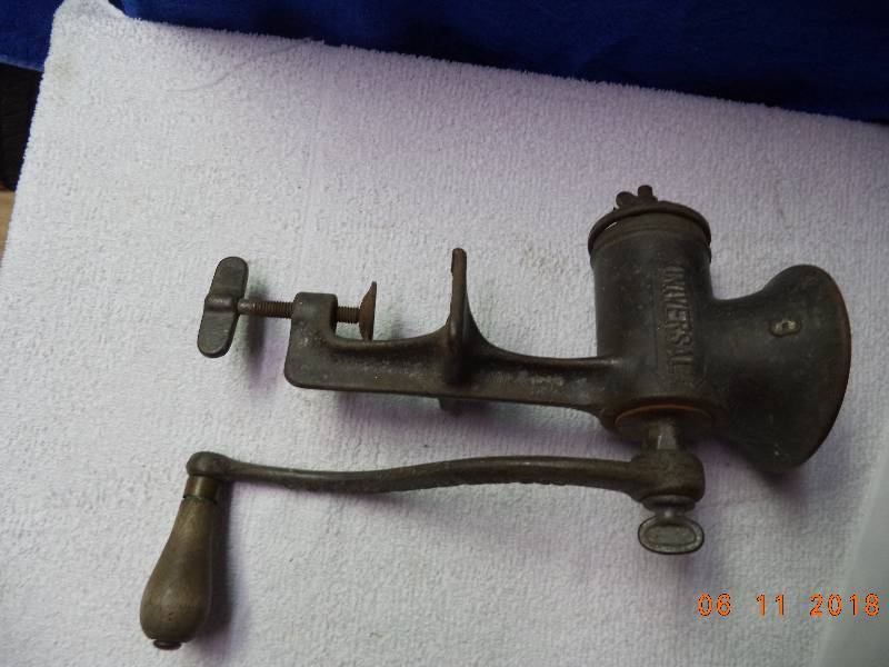 lot 2292 image: Rust Free #3 Meat Grinder  Universal - Works As It Should