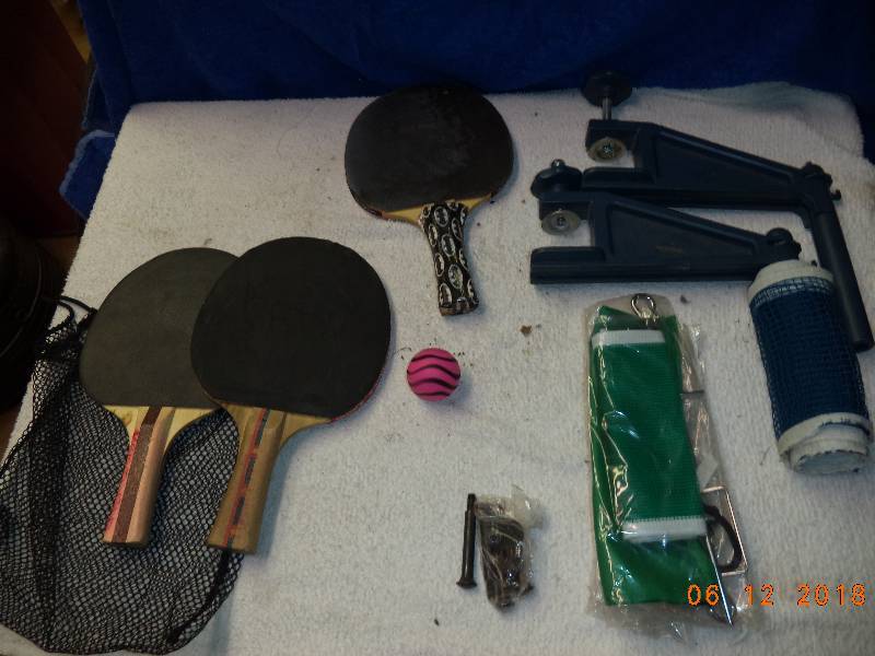 lot 2326 image: Ping Pong Table Tennis Lot