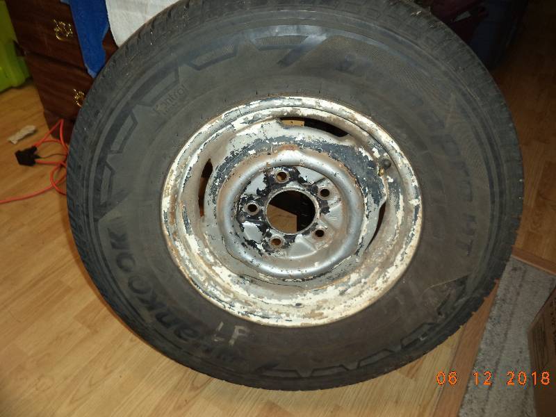 lot 5019 image: Spare or Replacement Tire and Rim  24575R16  Lots of Tread