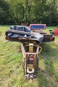 lot 3741 image: 1982  Tilt Flat Bed Trailer Only - Contents Not Included