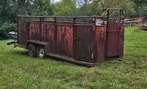 lot 13399 image: Livestock Trailer w Dual Axle