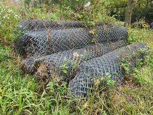 lot 21445 image: Chain Link Fence Rolls & Sections - Bulk Lot