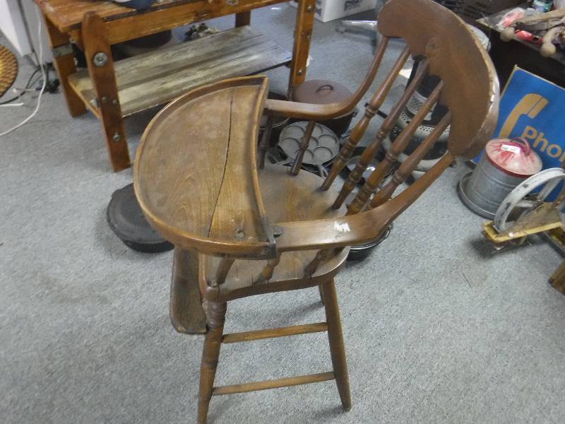 lot 4880 image: antique high chair