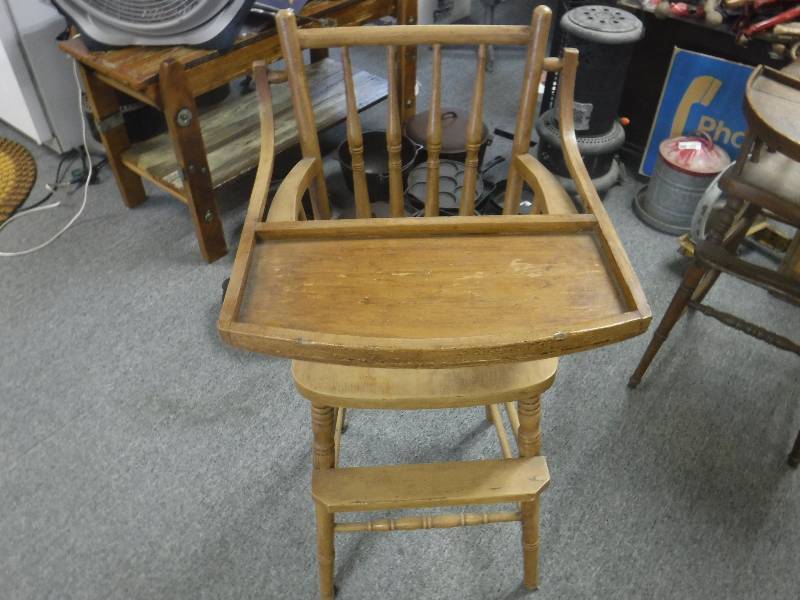 lot 4881 image: antique high chair