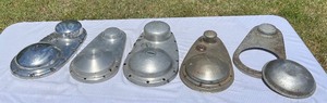 lot M112 image: Lot of Matchless Primary Covers  Some OE and Some Custom