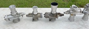 lot M137 image: Huge Lot of 8 Dellorto SSI, and other Carburetors with associated parts.