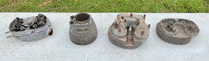 lot M146 image: Matchless CS or TCS Cylinder Head, Cylinder Barrel, Valve and Rocker Assembly