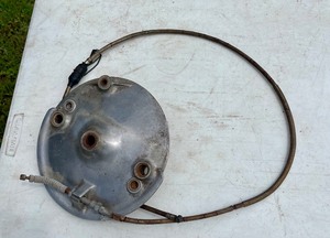 lot M153 image: Matchless Front Wheel Brake Assembly and Dust Cover