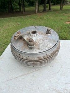 lot M161 image: Matchless Front Hub and Brake Assembly-Finned