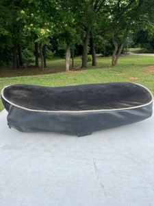 lot M162 image: Matchless Seat in Black with White Cording