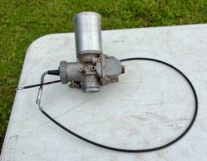 lot M163 image: Mikuni V2 41mm Carburetor with Custom Aluminum Air Intake