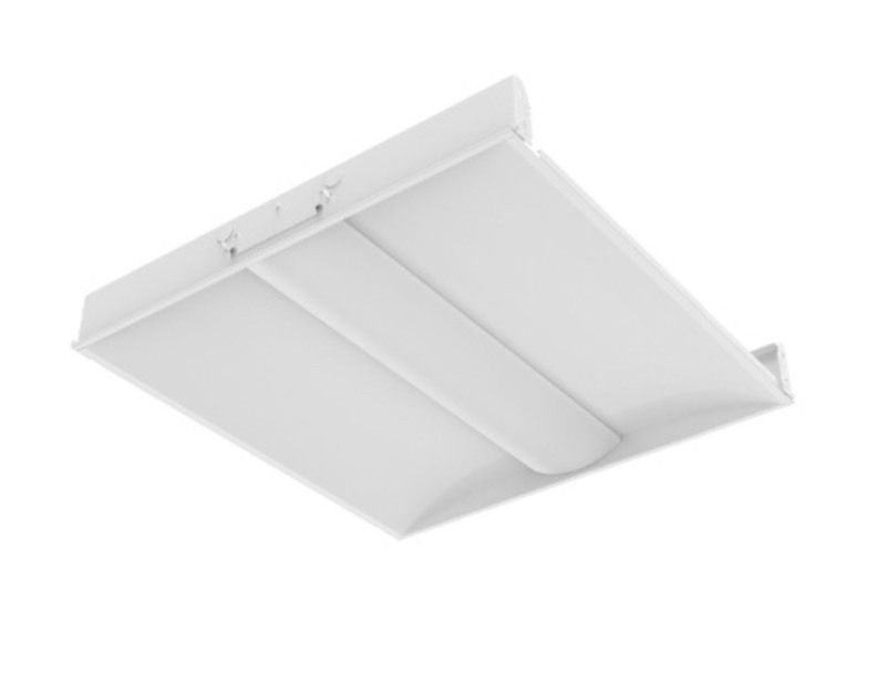 lot 132 image: New Day-Brite  CFi Fluxgrid 2x2 LED Troffer Ceiling Light - 3800 LUMENS - 3500K - 120-277V, White