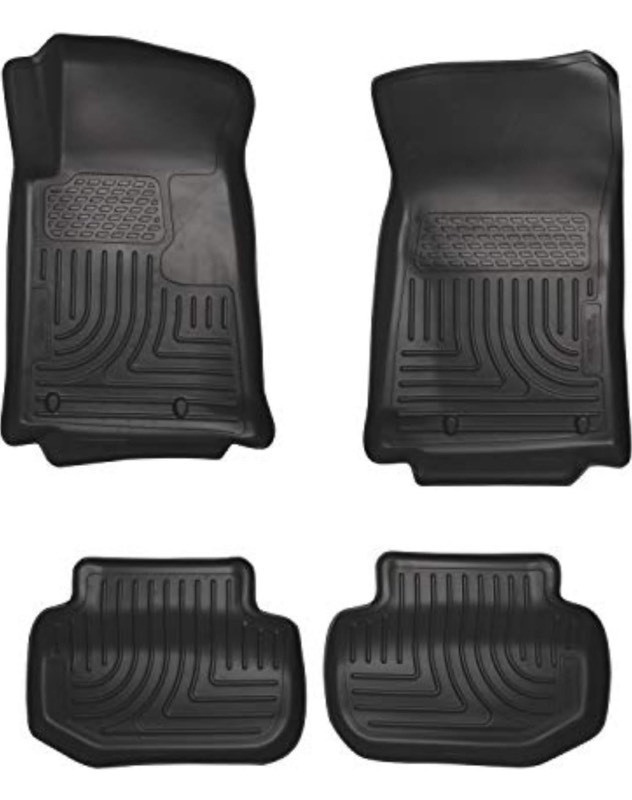 lot 93 image: New Husky Liners Weatherbeater Floor Mats  Fits 2011 - 2015 Chevrolet Camaro  Front & 2nd Row, 4-pc Black - 98121