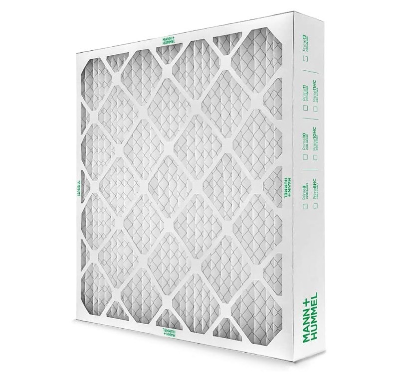 lot 78 image: 2 New MannHummel 20x20x2 MERV 11 Pleated HVAC AC Furnace Air Filters