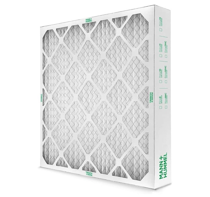 lot 80 image: 2 New MannHummel 20x20x2 MERV 11 Pleated HVAC AC Furnace Air Filters