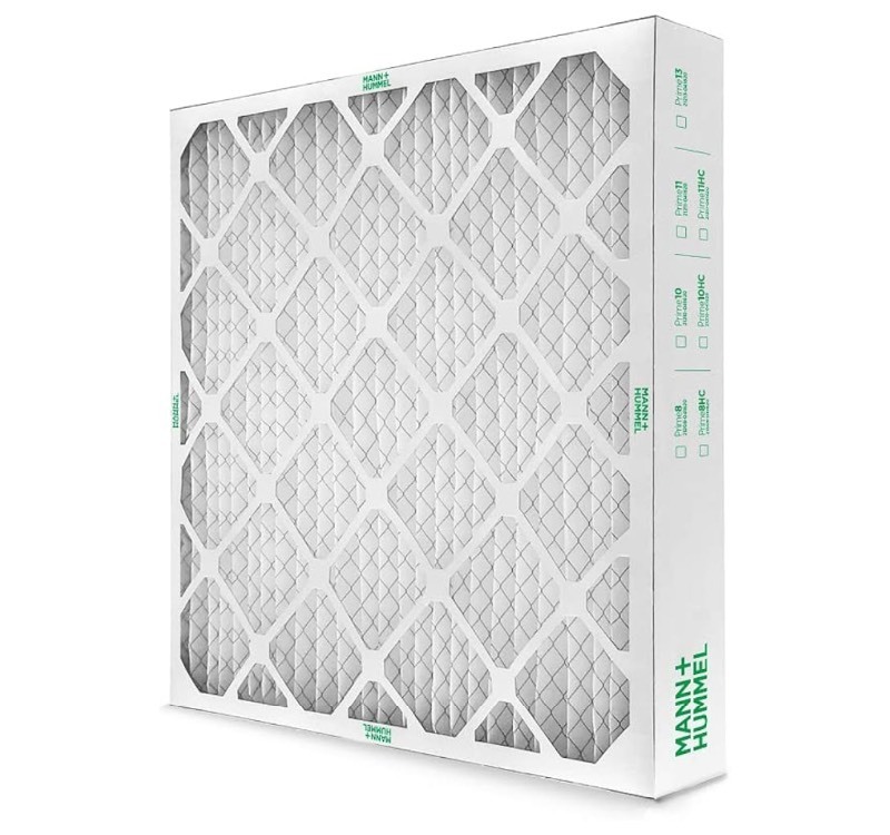 lot 83 image: 2 New MannHummel 20x20x2 MERV 11 Pleated HVAC AC Furnace Air Filters