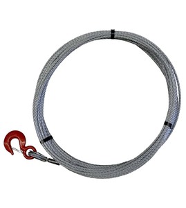 lot 36 image: Tactel Griphoist 40,000 lbs. and (58�in.) 4x36 Wire Rope Assembly w Hook and Welded Tip Retail $990
