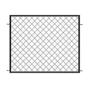 lot 40 image: New Yardlink 34 in. x 44.5 in. Diamond Wire Mesh Steel Fence Panel, Black�