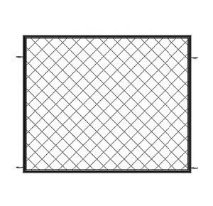 lot 44 image: New Yardlink 34 in. x 44.5 in. Diamond Wire Mesh Steel Fence Panel, Black�