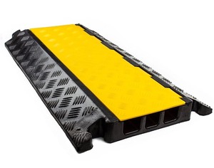 lot 76 image: RK Safety 3 Channels Heavy Duty 3 Cable Protector Bump, 11,000 lbs Capacity