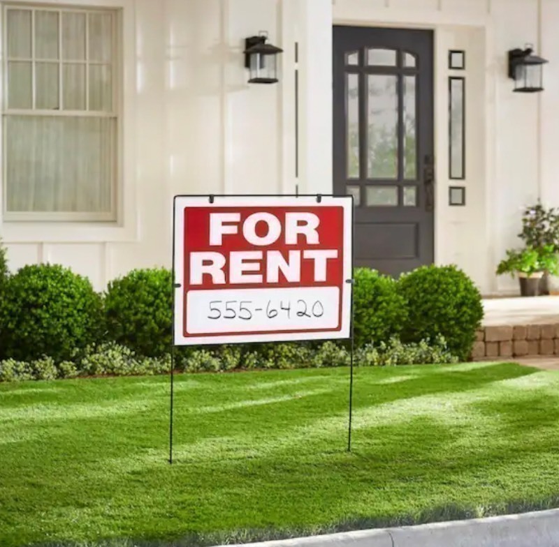 lot 124 image: HIGH QUALITY FOR RENT SIGNS - CAN WITHSTAND WEATHER - PROFESSIONAL LOOK 2ft x 42.5