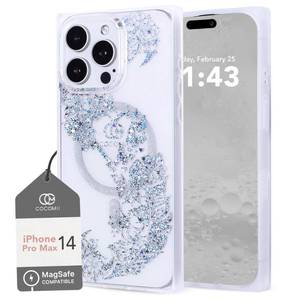 lot 49902 image: Cocomii - Rectangle Case Compatible with iPhone 14 Pro Max - Compatible with MagSafe, Clear Iridescent, Holographic Garden, Glossy, Magnetic Phone Case for iPhone 14 Pro Max 6.7 inch, Paradise