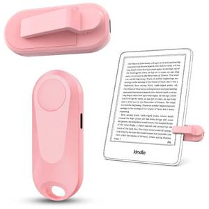 lot 49912 image: DATAFY Remote Control Page Turner for Kindle Paperwhite Oasis Kobo eReaders, Camera Camcorder Remote Controls, Page Turner Clicker for ipad Tablets Reading Novels with Wrist Strap Storage Bag