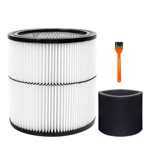 lot 49924 image: 17884 Vacuum Cartridge Filter fit for Craftsman 9-17884 17935 17937 17920 shop vac Filter Replacement Part Fit 6 Gallon and Large Vacs and 1 Pack Foam Sleeve