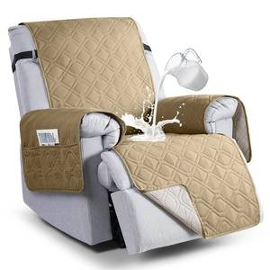 lot 49928 image: VANSOFY 100% Waterproof Recliner Chair Covers, Recliner Cover Non-Slip Dog Chair Cover Furniture Protector Washable Slipcover with Pocket, Elastic Straps for Pets, Dogs(Sand, 30)