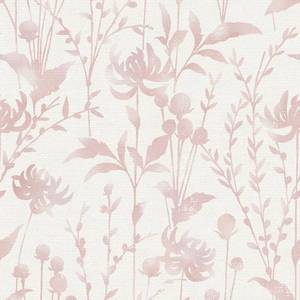 lot 49946 image: HeloHo Peel and Stick Wallpaper Pink Floral Leaf Wall Paper Self Adhesive Removable Waterproof Contact Paper 16.1 X 118 for Living Room Bedroom Decor