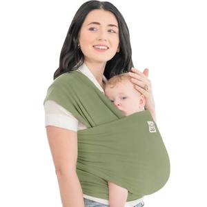 lot 49947 image: KeaBabies Baby Wrap Carrier - All in 1 Original Baby Carrier Newborn to Toddler Sling, Easy to Wear, Hands Free Bonding, Lightweight, Breathable Infant Wraps (Dusty Olive)