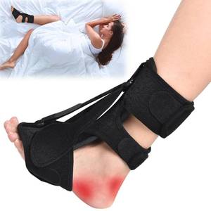 lot 49951 image: Puvin Plantar Fasciitis Night Splint for Women & Men - 3 Adjustable Straps Achilles Tendonitis Brace, Heel Spur Pain Foot Splint, Plantar Fasciitis Relief for Sleeping, Universal Size, Black