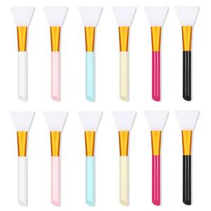 lot 49961 image: Silicone Face Mask Brush, Mask Beauty Tool, Soft Silicone Facial Mud Mask Applicator Brush 12 Pcs.