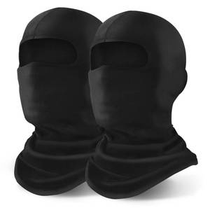 lot 50011 image: YESLIFE 2 Pieces Black Ski Mask, Balaclava Face Mask for Men and Women - Skiing, Snowboarding, Motorcycle, UV Protection &amp Wind Protection, Hat