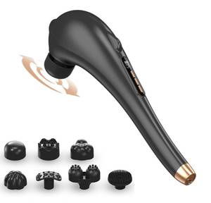 lot 50021 image: Asopal Back Massager for Pain Relief, Portable Cordless Massager with Type-C Charging, Deep Tissue Back Massage Machine, Hand Held Massage Tool, Body Relaxation Handheld, Rechargeable