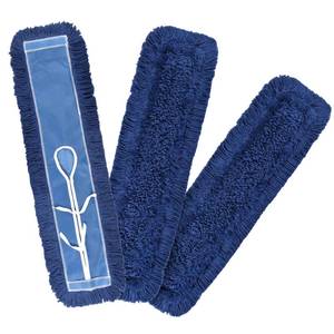 lot 50054 image: Matthew Cleaning 24 Industrial Strength Cotton Dust Mop Refill Washable Replacement Heads for Residential & Commercial Use Fit Standard Dust Mop Frames, Hardwood, Laminate, Concrete Floors 3 Pack
