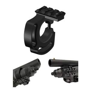lot 50057 image: Gotical Shotgun Light Laser Mount with 3 Slot Picatinny Rail, Compatible for Mossberg 590 Shockwave 12 Ga, Side Sling Slot Provides Left, Right, 6 Oclock Positions of Sling Durable