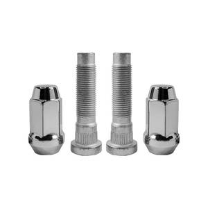 lot 50066 image: Mysttoo 12-20 Chrome Wheel Lug Stud Nut Set Compatible with 1984-2019 Ford Edge Bronco II Explorer Taurus Flex 2007-18 Lincoln MKX MKS MKT (4PCS)