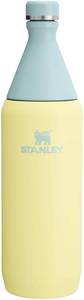 lot 50091 image: Stanley All Day Slim Bottle 34 oz  Leakproof Twist on Lid  Slim Design for Travel and Gym  Insulated Stainless Steel Water Bottle  BPA-Free  Pomelo