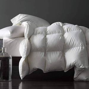 lot 50100 image: Royoliving Premium Feathers Down Duvet Insert Comforter King Size All Season Medium Warmth White 100% Cotton Cover with Corner Tabs (106x90, 60 oz) - Retail $141.93