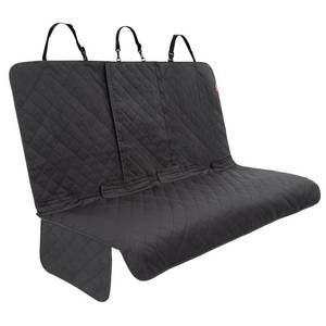 lot 50103 image: Lusso Gear Dog Car Seat Cover for Back Seat - 100% Waterproof - Full Protection from Mud, Scratches, Shedding - Non-Slip Rear Seat Protector for Dogs - Secure Fit for Car, Truck, SUV (Black)