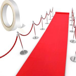lot 1890 image: Shappy Red Carpet Runner Rug for Party 55gsm Thickness with 1 Piece Carpet Tape for Wedding Christmas Xmas Thanksgiving Outdoor Accessories, Wedding Party Hallway Rug(2.6 x 30 Feet)