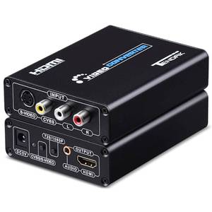 lot 2045 image: Tendak 3RCA AV CVBS Composite & S-Video RL Audio to HDMI Converter Adapter Support 720P1080P with 3RCA S-Video Cable for NES SNES N64 PS2 PS3 HDTV