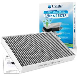 lot 2113 image: Femota Tested MERV 13 Cabin Air Filter with Activated Carbon, CF12211 for Audi A4, Q5, Q7, Q8, S5, S6, A4A5A6 allroad, A4A5A6A8 e-tron Quattro, A5A7e-tronQ5S5S7 Sportback, Porsche Cayenne