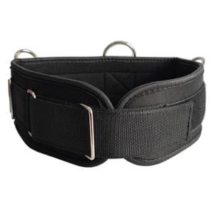 lot 2119 image: LOOEEL Fitness Resistance Belt Multi Functional Fitness Belt with 5 Rings for Weight Training and Resistance Training of Load Carrying Pull Up Belt Squat